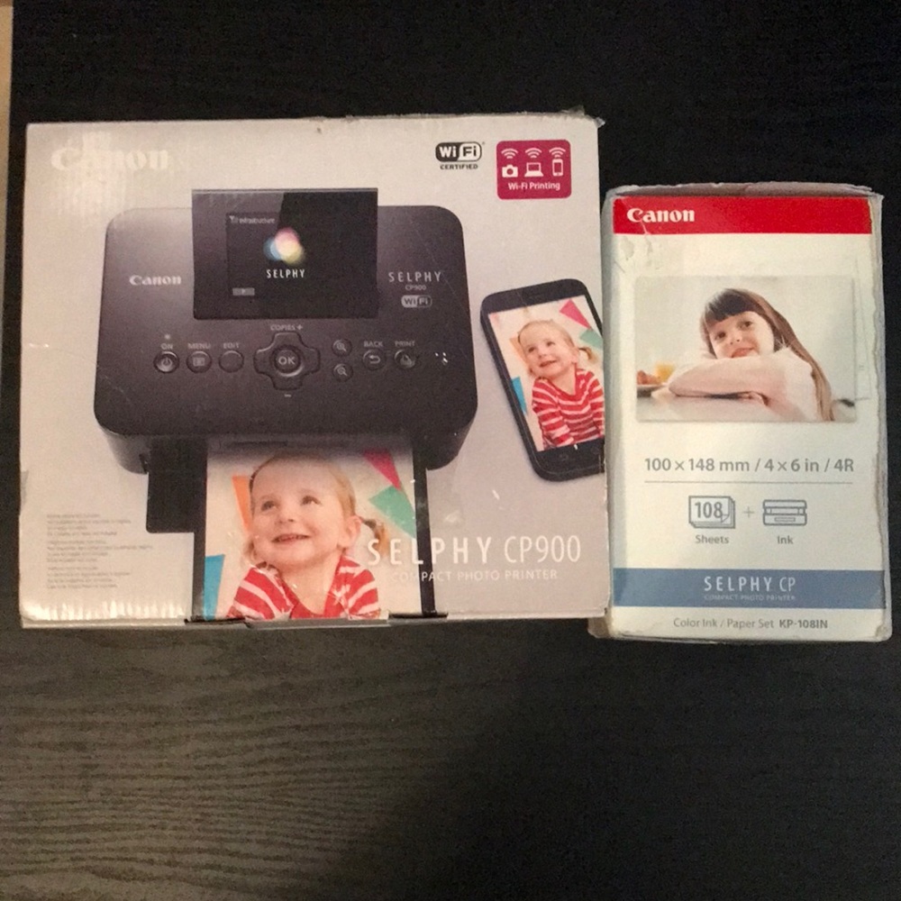 Canon Selphy CP900 with Extra Sheets + Ink